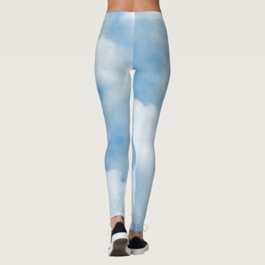 Flügelweiße Wolken Leggings (Rückseite)