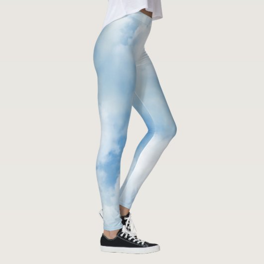 Flügelweiße Wolken Leggings (Rechts)