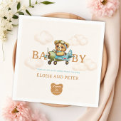 Flügelwolken Pilot Teddy Bear Serviette