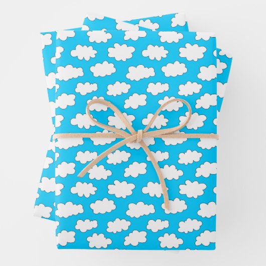 Flügelwolkenmuster Geschenkpapier Set (Beispiel)