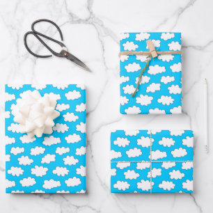 Flügelwolkenmuster Geschenkpapier Set