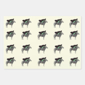Flügelzebra 1 Wrapping Paper Flat Sheet Set 3 Geschenkpapier Set (Vorderseite 2)