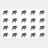 Flügelzebra 1 Wrapping Paper Flat Sheet Set 3 Geschenkpapier Set (Vorderseite)