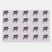 Flügelzebra 1 Wrapping Paper Flat Sheet Set 3 Geschenkpapier Set (Vorderseite 3)