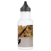 Flugente über Wasserfoto Edelstahlflasche (Rechts)