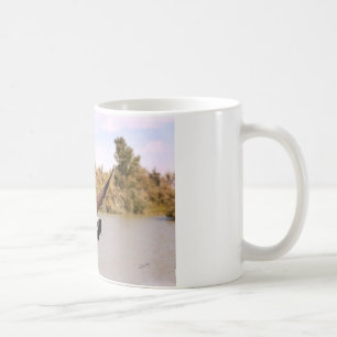 Flugente über Wasserfoto Kaffeetasse