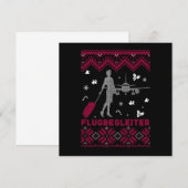 Fluger Sweater Ugly Weihnachtsgeschenk Einladung (Vorne/Hinten)