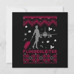 Fluger Sweater Ugly Weihnachtsgeschenk Einladung
