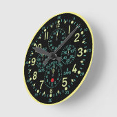 Flugfestung Runde Wanduhr (Winkel)