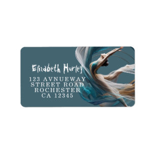 Flugflieger-Yoga-Lehrer Pilates-Fitness Adressaufkleber