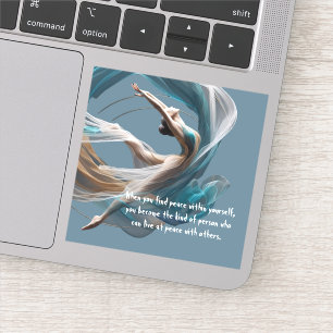 Flugflieger-Yoga-Lehrer Pilates-Fitness Aufkleber