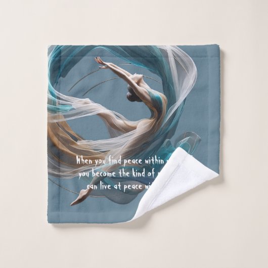 Flugflieger-Yoga-Lehrer Pilates-Fitness Badhandtuch Set (Waschlappen)