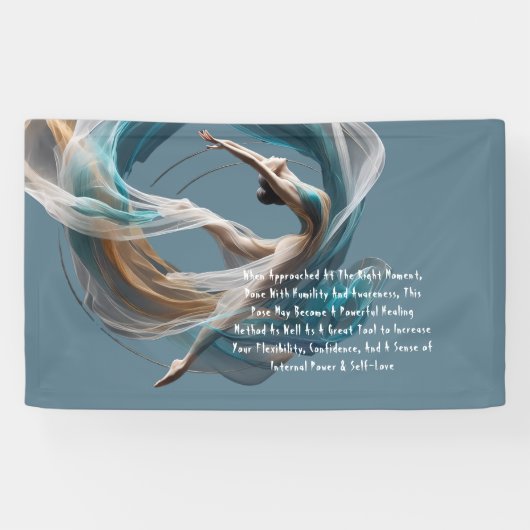 Flugflieger-Yoga-Lehrer Pilates-Fitness Banner (Horizontal)