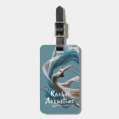 Flugflieger-Yoga-Lehrer Pilates-Fitness Gepäckanhänger (Vorderseite vertikal)