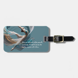 Flugflieger-Yoga-Lehrer Pilates-Fitness Gepäckanhänger