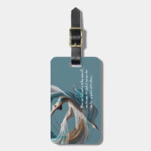 Flugflieger-Yoga-Lehrer Pilates-Fitness Gepäckanhänger (Vorderseite vertikal)