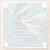 Flugflieger-Yoga-Lehrer Pilates-Fitness Glasuntersetzer (Rückseite)