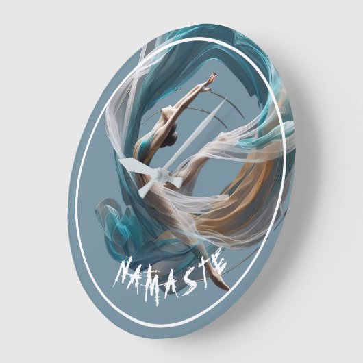 Flugflieger-Yoga-Lehrer Pilates-Fitness Große Wanduhr (Winkel)