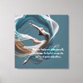 Flugflieger-Yoga-Lehrer Pilates-Fitness Leinwanddruck (Vorderseite)