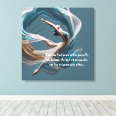 Flugflieger-Yoga-Lehrer Pilates-Fitness Leinwanddruck (Insitu (Holzboden))