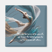 Flugflieger-Yoga-Lehrer Pilates-Fitness Magnet (Vorne)