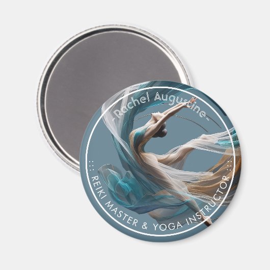 Flugflieger-Yoga-Lehrer Pilates-Fitness Magnet (Vorderseite/Rückseite)