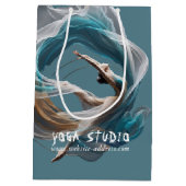 Flugflieger-Yoga-Lehrer Pilates-Fitness Mittlere Geschenktüte (Rückseite)