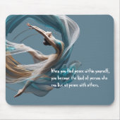 Flugflieger-Yoga-Lehrer Pilates-Fitness Mousepad (Vorne)