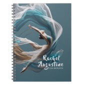 Flugflieger-Yoga-Lehrer Pilates-Fitness Notizblock (Vorderseite)