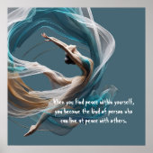 Flugflieger-Yoga-Lehrer Pilates-Fitness Poster (Vorne)