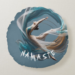 Flugflieger-Yoga-Lehrer Pilates-Fitness Rundes Kissen