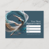 Flugflieger-Yoga-Lehrer Pilates-Fitness Terminkarte (Vorderseite)