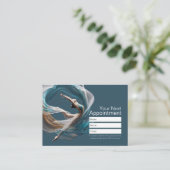 Flugflieger-Yoga-Lehrer Pilates-Fitness Terminkarte (Stehend Vorderseite)