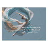 Flugflieger-Yoga-Lehrer Pilates-Fitness Tischdecke (Vorderseite (Horizontal))