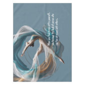 Flugflieger-Yoga-Lehrer Pilates-Fitness Tischdecke (Vorderseite)