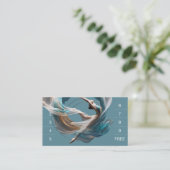 Flugflieger-Yoga-Lehrer Pilates-Fitness Treuekarte (Stehend Vorderseite)