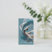 Flugflieger-Yoga-Lehrer Pilates-Fitness Treuekarte (Stehend Vorderseite)