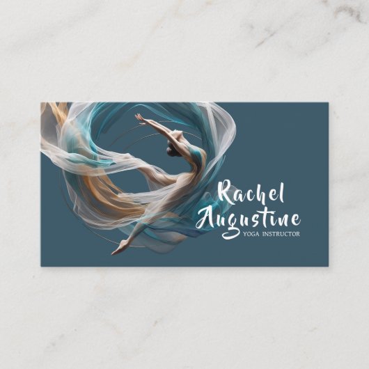 Flugflieger-Yoga-Lehrer Pilates-Fitness Visitenkarte (Vorderseite)