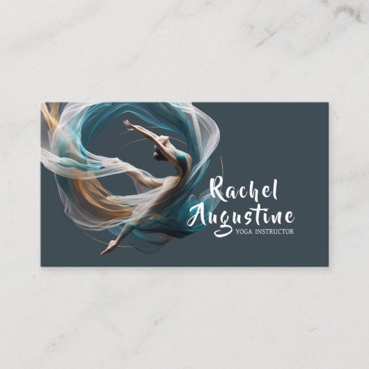 Flugflieger-Yoga-Lehrer Pilates-Fitness Visitenkarte (Vorderseite)