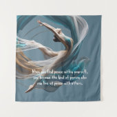 Flugflieger-Yoga-Lehrer Pilates-Fitness Wandteppich (Vorderseite)