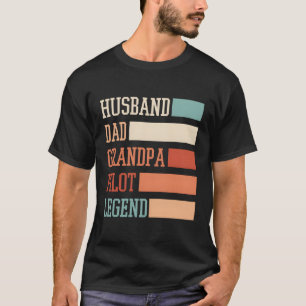 Flugflugzeug-Pilot Großraumflugzeug T-Shirt