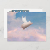 Fluggastkarte Postkarte (Vorne/Hinten)