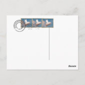 Fluggastkarte Postkarte (Rückseite)