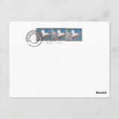 Fluggastkarte Postkarte (Rückseite)