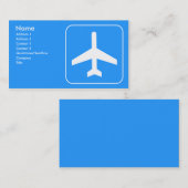 Fluggastkarten Visitenkarte (Vorne/Hinten)