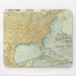 Fluggastliniendienste in den USA und Europa Mousepad