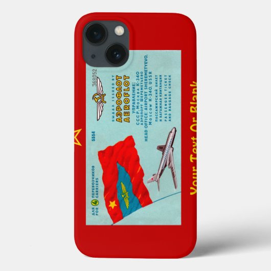 Fluggastticket Case-Mate iPhone Hülle (Rückseite)