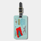 Fluggastticket Gepäckanhänger (Vorderseite vertikal)