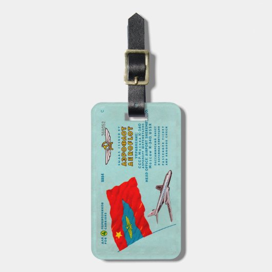 Fluggastticket Gepäckanhänger (Vorderseite vertikal)