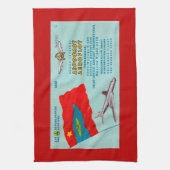 Fluggastticket Geschirrtuch (Vertikal)